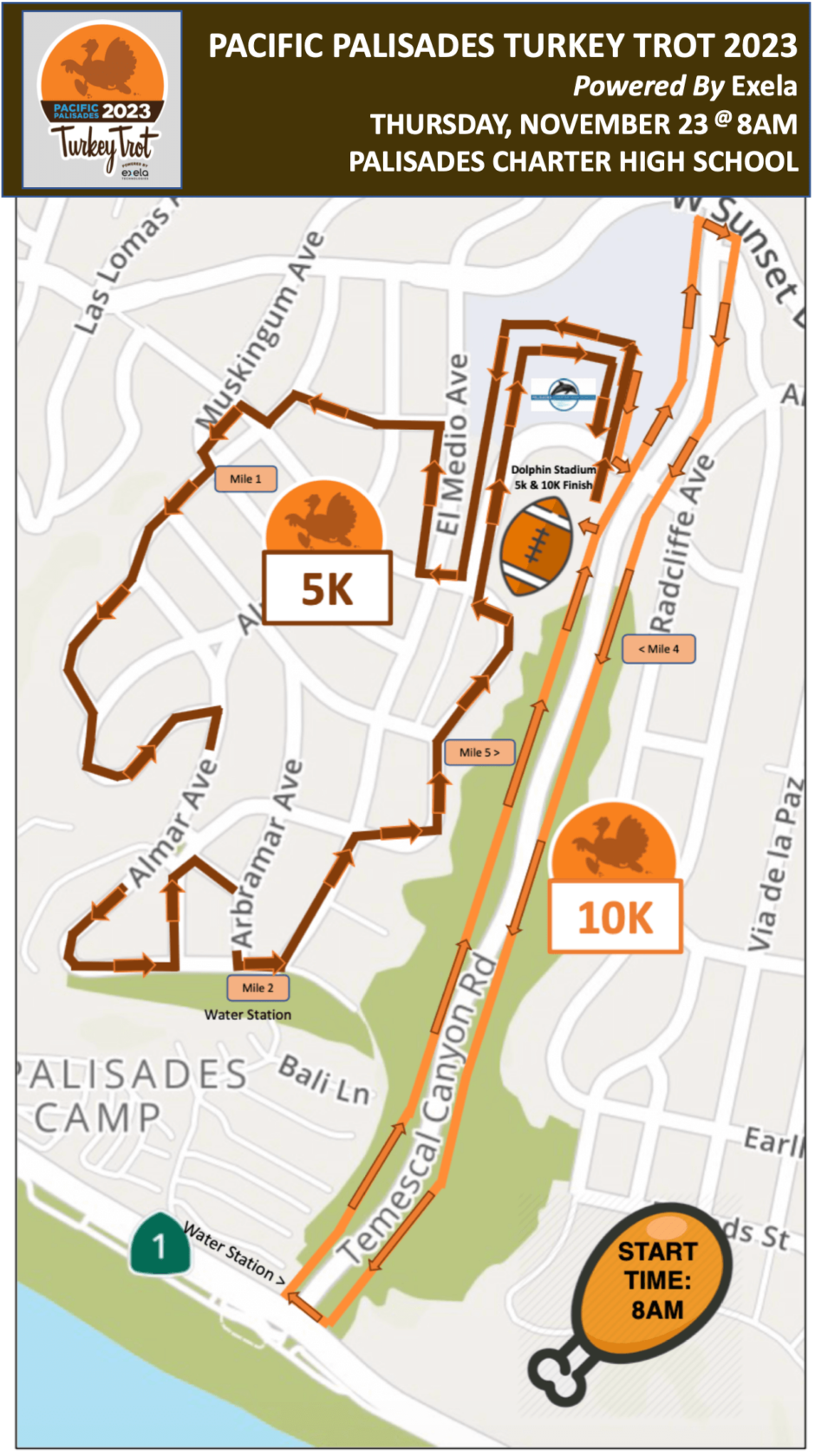 Contact Pacific Palisade Turkey Trot 2023 Powered By Exela